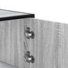 vidaXL Highboard Grey Sonoma 68x35x106.5 cm Engineered Wood and Metal