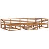 vidaXL Outdoor Sofa Set 7 pcs Natural Solid Acacia Wood