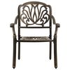 vidaXL 3 Piece Bistro Set Cast Aluminium Bronze