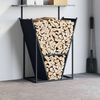 vidaXL Firewood Rack Anthracite 69.5x35x81 cm Cold-rolled steel