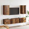 vidaXL TV Cabinet Set Wall-mounted 4 pcs Old Wood Engineered Wood