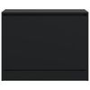 vidaXL Shoe Cabinet Black 80x34x63 cm Engineered Wood