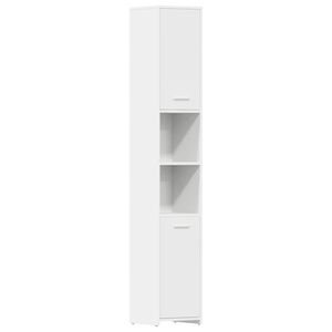 vidaXL Bathroom Cabinet White 30x30x183,5 cm Engineered Wood