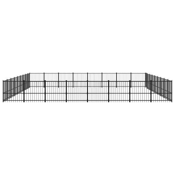 vidaXL Outdoor Dog Kennel Steel 67.74 m&sup2;