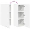 vidaXL Hanging Cabinet 2 pcs White 30 x 31 x 80 cm Engineered Wood