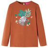 Kids' T-shirt with Long Sleeves Cognac 140