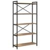 vidaXL Bookshelf 80 x 30 x 155 cm Engineered Wood Artisan Oak