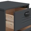 vidaXL Bedside Cabinet VIKEN Anthracite Grey Engineered Wood