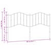 vidaXL Metal Replace Headboard White 160 cm