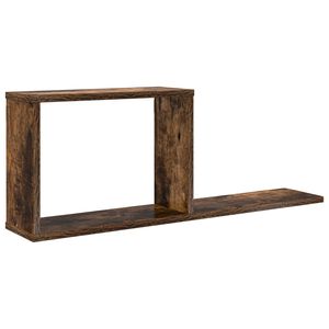 vidaXL Floating Shelves Smoked Oak 80 x 15 x 30 cm Engineered Wood