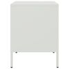vidaXL Bedside Cabinet White 36x39x50.5 cm Steel