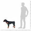 vidaXL Standing Plush Toy Rottweiler Dog Black and Brown XXL