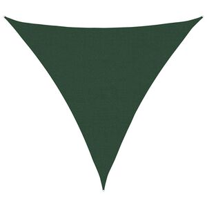 vidaXL Sunshade Sail 160 g/m&sup2; Triangular Dark Green 6x6x6 m HDPE