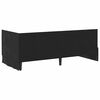vidaXL Corner Bed Frame with Headboard Black 90 cm x 200 cm Velvet