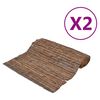 vidaXL Bark Fences 2 pcs 400x150 cm