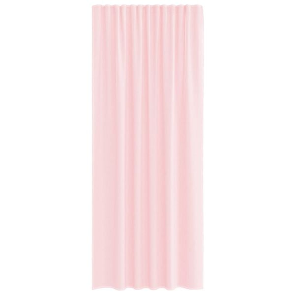 vidaXL Voile Curtains with Rod Pockets 2 pcs Light Pink
