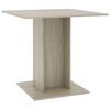 vidaXL Dining Table Sonoma Oak 80x80x75 cm Engineered Wood