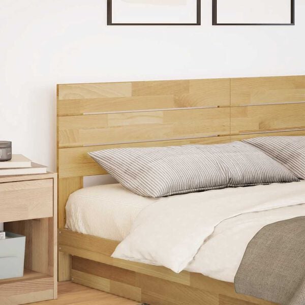 vidaXL Headboard 200 cm Solid Wood Oak