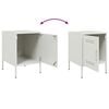 vidaXL Bedside Cabinets 2 pcs White 36x39x50.5 cm Steel