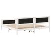 vidaXL Bed Frame Light Grey 200 x 200 cm Solid Pine Wood