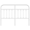 vidaXL Metal Replace Headboard White 135 cm