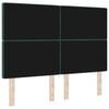 vidaXL Headboard with Headboard Dark Green 144 cm Faux Leather