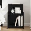 vidaXL Bedside Cabinet Black Oak 40 x 35 x 60 cm Engineered Wood