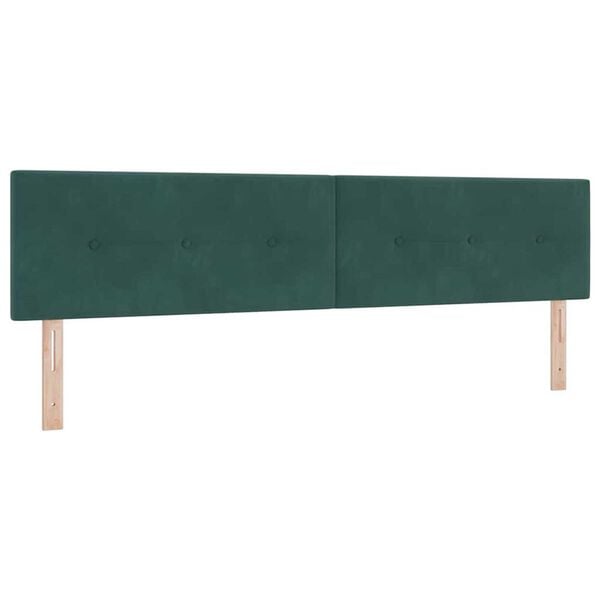 vidaXL Headboard with LED Strip Lights Adjustable Green 100 cm Velvet