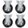 vidaXL Fixed Casters 4 pcs 160 mm