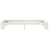 vidaXL Bed Frame White 75 x 190 cm Solid Pine Wood