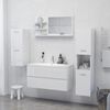 vidaXL Bathroom Mirror High Gloss White 90x10.5x45 cm Engineered Wood