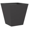 vidaXL Garden Planters Black 2 pcs 30x30x30 cm Steel