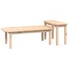vidaXL 2 Piece Coffee Table Set Solid Wood Pine