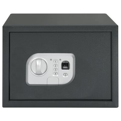 vidaXL Digital Safe with Fingerprint Dark Grey 35x25x25 cm
