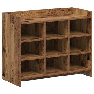 vidaXL Shoe Cabinet Old Wood 85 x 39.5 x 70 cm Engineered Wood