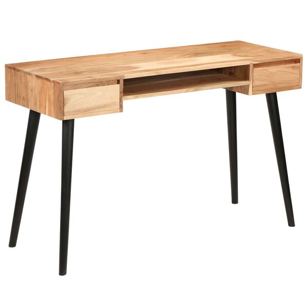 vidaXL Writing Table Solid Acacia Wood 118x45x76 cm