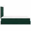 vidaXL Ottoman Bed with Mattresses Dark Green 120x200cm Velvet