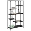 vidaXL Bookshelf Black Oak 99 x 35.5 x 176 cm Engineered Wood