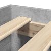 vidaXL Bed Frame without Mattress Concrete Grey 100x200cm Engineered Wood