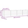 vidaXL Planter Anthracite 385 x 50 x 77 cm Galvanised Steel