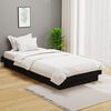vidaXL Bed Frame without Mattress Black Solid Wood 90x200 cm