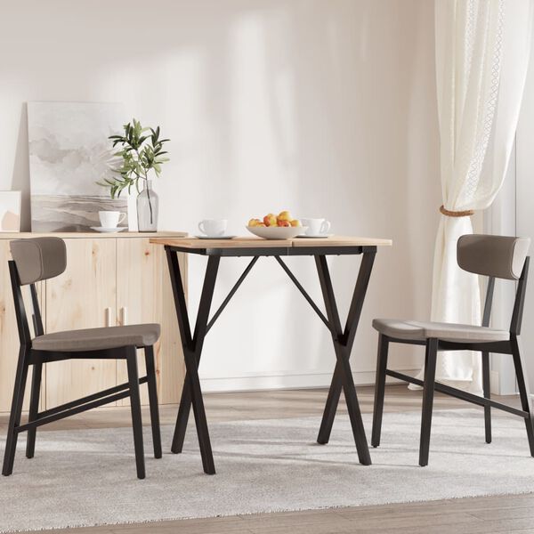 vidaXL Dining Table Legs X-Frame 60x40x73 cm Steel