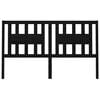 vidaXL Headboard Black 141x4x100 cm Solid Wood Pine