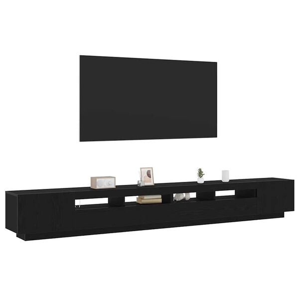 vidaXL TV Cabinet Set 3 pcs Black 300 x 35 x 40 cm Engineered Wood