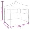 vidaXL Foldable Tent with 2 Walls 3x3 m Green