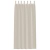vidaXL Voile Curtain with Curtains 2 pcs Sand 260 x 140 cm Polyester