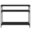 vidaXL Console Table Black 100x29x75 cm Engineered Wood