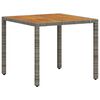vidaXL Garden Dining Set 3 pcs Grey Poly Rattan
