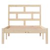 vidaXL Bed Frame without Mattress Solid Wood 90x200 cm (810002+814174)