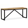 vidaXL Bench Solid Mango Wood 110x35x45 cm
